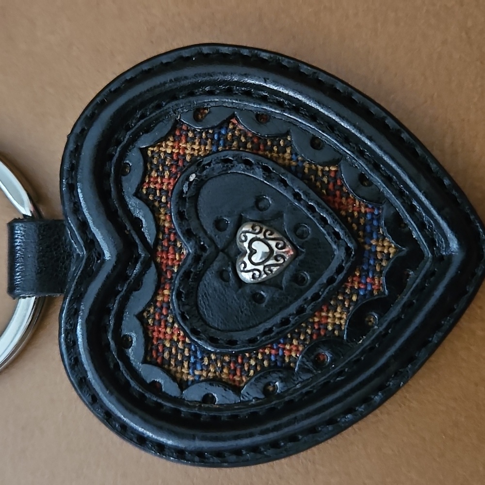 Brighton Heart-Shaped Black Keychain - Picture 3 of 5